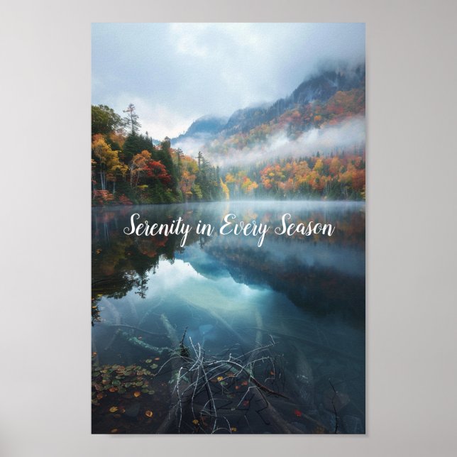 Mystic Mountain Reflections Poster (Front)