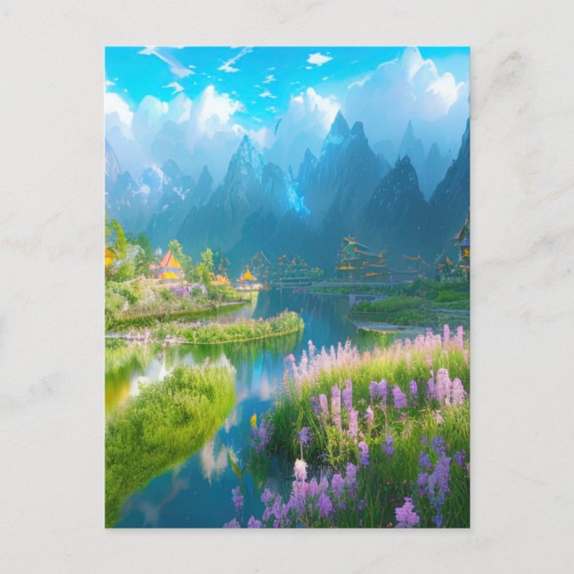Mystic Mountain Valley  Postcard (Front)