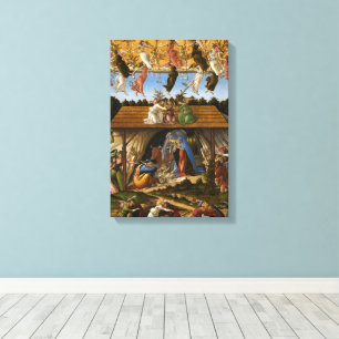 Mystic Nativity, 1500 by Sandro Botticelli Canvas Print
