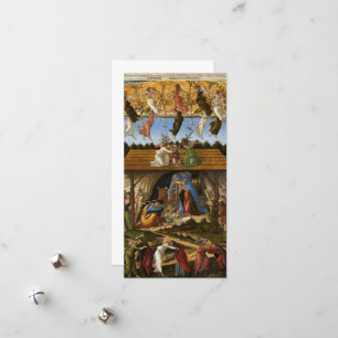 Mystic Nativity, 1500 by Sandro Botticelli Holiday Card
