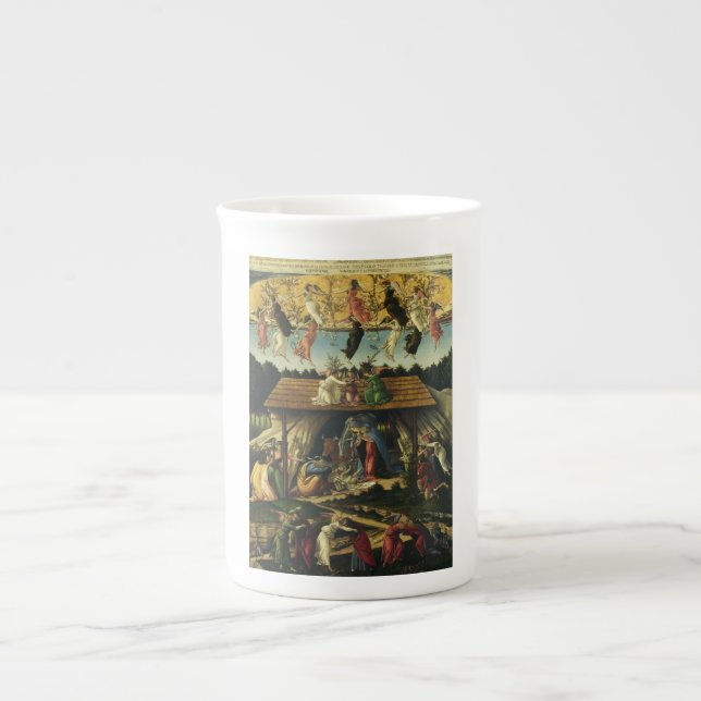 Mystic Nativity by Sandro Botticelli  Bone China Mug (Front)