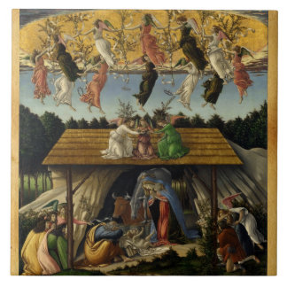 MYSTIC NATIVITY by Sandro Botticelli ,Christmas Tile