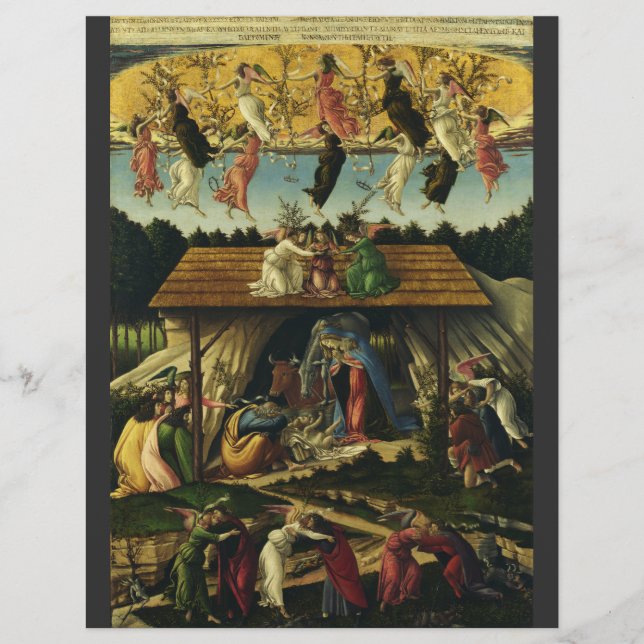 Mystic Nativity by Sandro Botticelli  Flyer (Front)