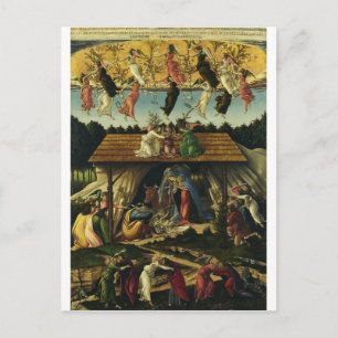 Mystic Nativity by Sandro Botticelli Holiday Postcard