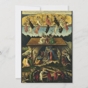 Mystic Nativity by Sandro Botticelli  Invitation