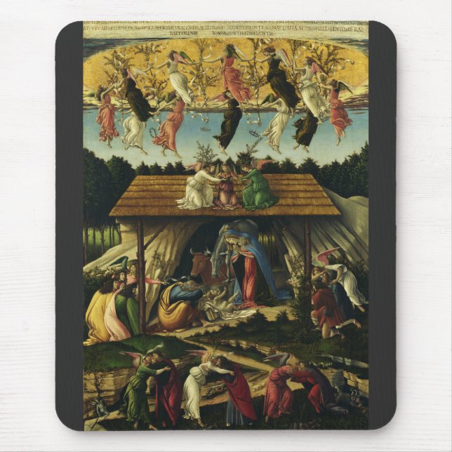 Mystic Nativity by Sandro Botticelli  Mouse Pad (Front)