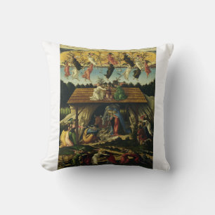 Mystic Nativity by Sandro Botticelli Throw Pillow