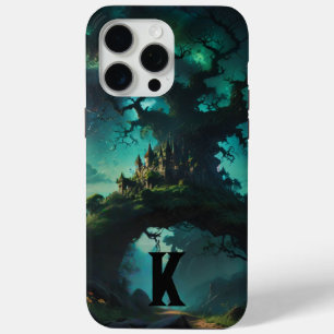 Mystic Nature Personalize Monogram iPhone 15 Pro Max Case