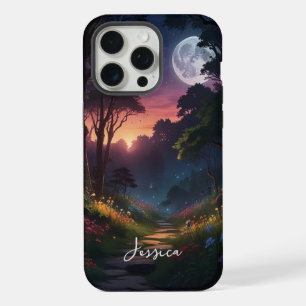 Mystic Nature Personalize Name iPhone 15 Pro Max Case