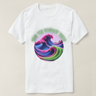 Mystic Neon Waves - Ride the radiant tides T-Shirt