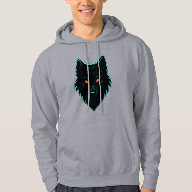 Mystic Neon Wolf Design Sweatshirt (Front)