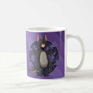 Mystic Night Bat Character Art Coffee Mug