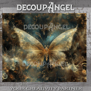 Mystic Nocturne – Enchanted Butterfly Decoupage Tissue Paper