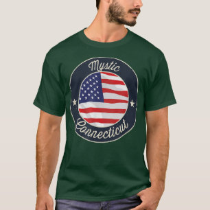 Mystic - Patriotic Connecticut Souvenir T-Shirt