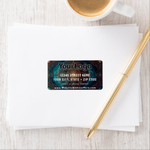 Mystic Psychic Tarot Card Reader Sun Company Logo Label