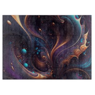 Mystic Purple Swirl Cutting Board