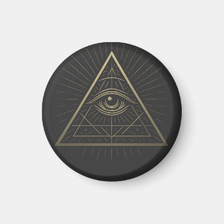 Mystic Pyramid — Eye of Providence Emblem Magnet