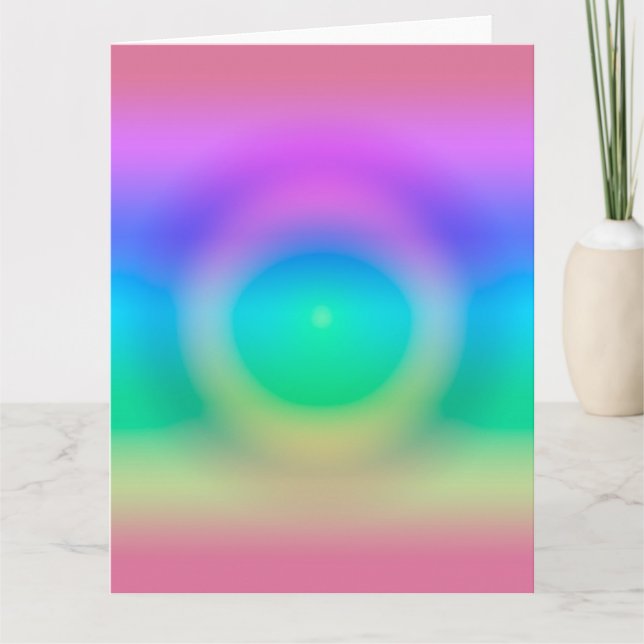 Mystic Rainbow Eye Ombre  Card (Front)