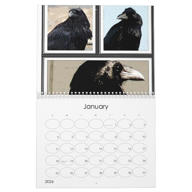 Mystic Raven 2013 Calendar (Jan 2026)