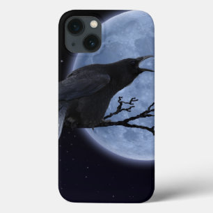 Mystic Raven & Full Moon Crow-lover Art iPhone 13 Case