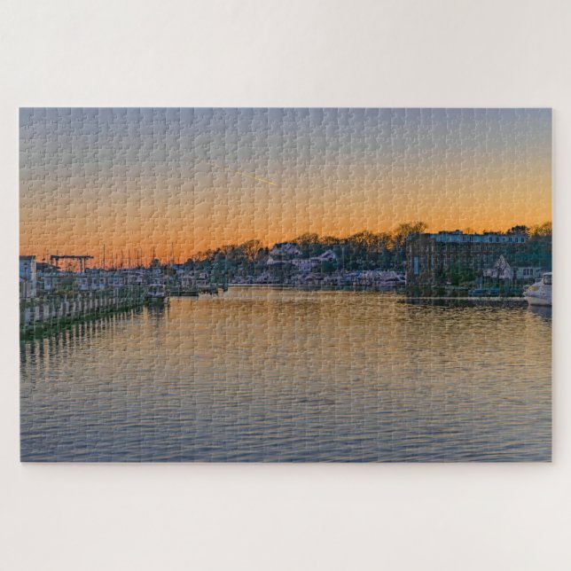 Mystic River, Connecticut Jigsaw Puzzle (Horizontal)