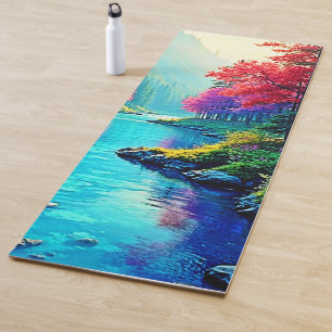 Mystic River Dreamy Forest Path Design Yoga Mat