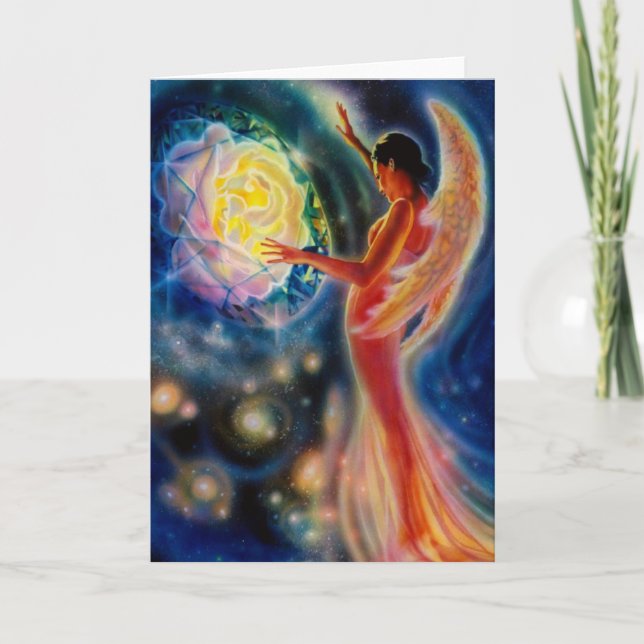 Mystic Rose Greeting Card (Front)