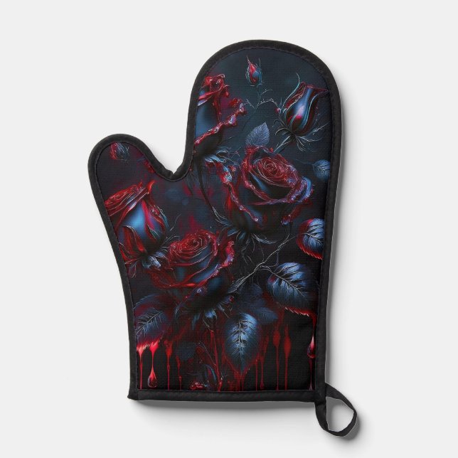 Mystic Rose Oven Mitt (Front)