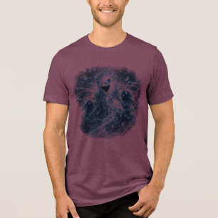 Mystic Shadow Wolf T-Shirt Dark Fantasy Wolf Art Tri-Blend Shirt