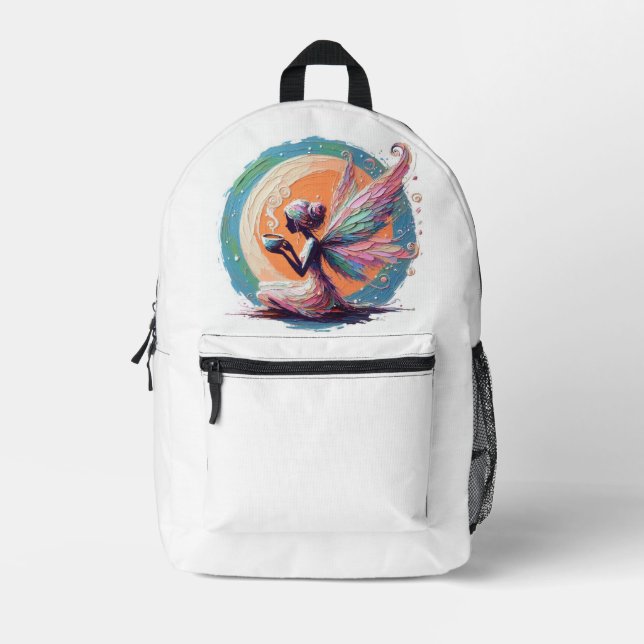 Mystic Sip Printed Backpack (Front)