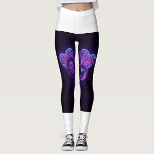 Mystic Snake Neon Hearts Leggings 🐍💖