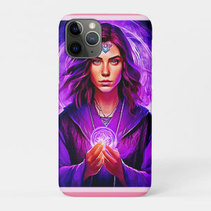 Mystic Sorceress with Glowing Aura iPhone 11 Pro Case