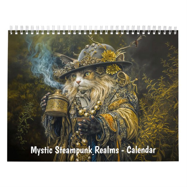 Mystic Steampunk Realms – Creatures of Clockwork Calendar (Cover)