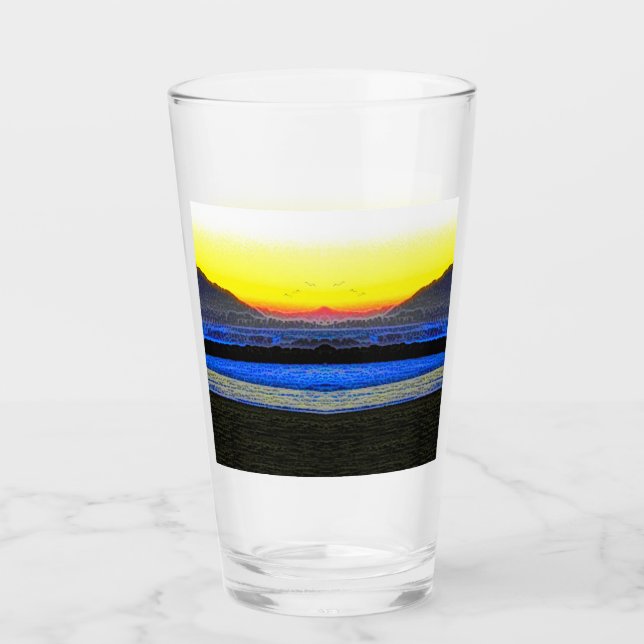 Mystic Sunset  Glass (Front)
