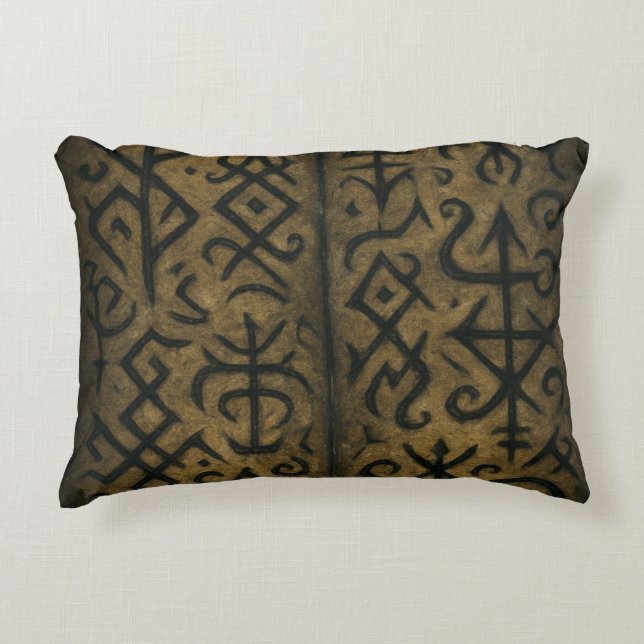 Mystic Symbols & Dark Occult Throw pillows (Front)