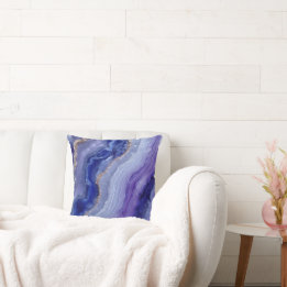 Mystic Tanzanite Energy Throw Pillow