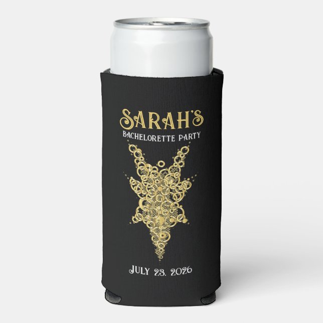 Mystic Tarot Bachelorette  Seltzer Can Cooler (Seltzer Front)