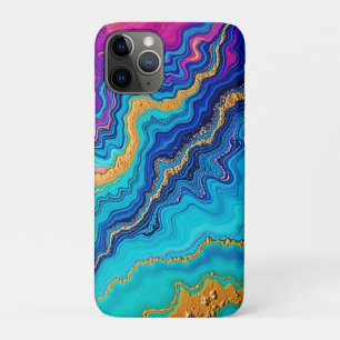 Mystic Teal & Gold Energy iPhone 11 Pro Case