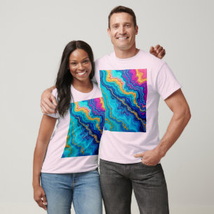 Mystic Teal & Gold Energy T-Shirt