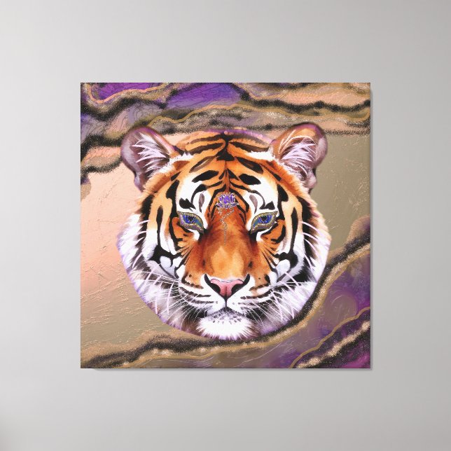 Mystic Tiger 2 Canvas Print (Front)