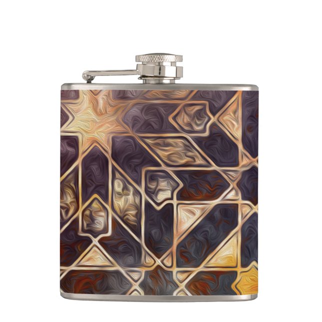 Mystic Tiles I Hip Flask (Front)