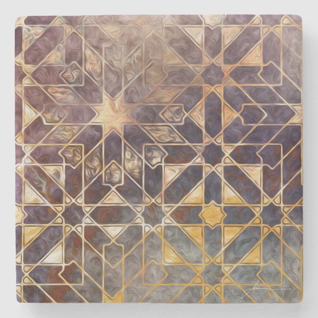 Mystic Tiles I Stone Coaster (Front)