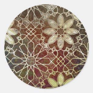 Mystic Tiles II Classic Round Sticker