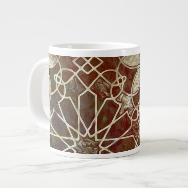 Mystic Tiles II Large Coffee Mug (Front Left)