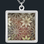 Mystic Tiles II Silver Plated Necklace<br><div class="desc">Home Décor</div>