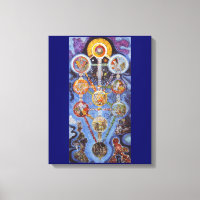 Mystic Tree of Life Wrapped Canvas Art