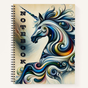 Mystic Unicorn Swirl Notebook