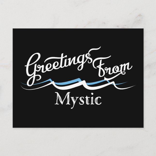 Mystic Water Waves Postcard (Front)