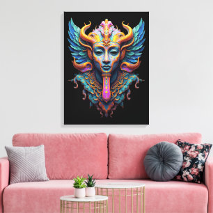 Mystic Winged Deity Canvas Print