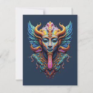 Mystic Winged Deity RSVP Card